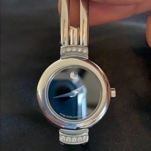 Genuine Movado bracelet style watch with diamonds